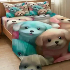 Premium 7D Printed Double Bedsheet with 2 Pillow Covers | Soft & Comfortable | Luxury Look ( multicolor, Double Queen )
