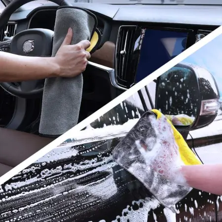 DQkTXVU4VAVW9yJglGnzZF4JNOJkkBt1vftR9s7f.webp 40x40 cm Microfiber Towel Cleaning Cloth for Car, Home, Kitchen and Multipurpose Cleaning, 1 Pc ( multicolor, OS )