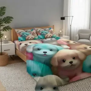 Premium 7D Printed Double Bedsheet with 2 Pillow Covers | Soft & Comfortable | Luxury Look ( multicolor, Double Queen )
