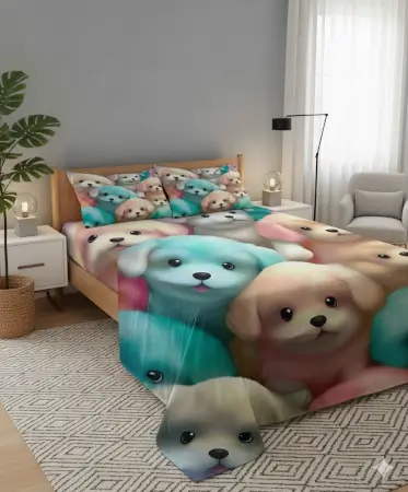 wRjXbGjyYQMPvpv5YYPJ3qxGKhfYeh4ZdprgfIYK.webp Premium 7D Printed Double Bedsheet with 2 Pillow Covers | Soft & Comfortable | Luxury Look ( multicolor, Double Queen )