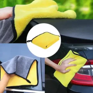 40x40 cm Microfiber Towel Cleaning Cloth for Car, Home, Kitchen and Multipurpose Cleaning, 1 Pc ( multicolor, OS )
