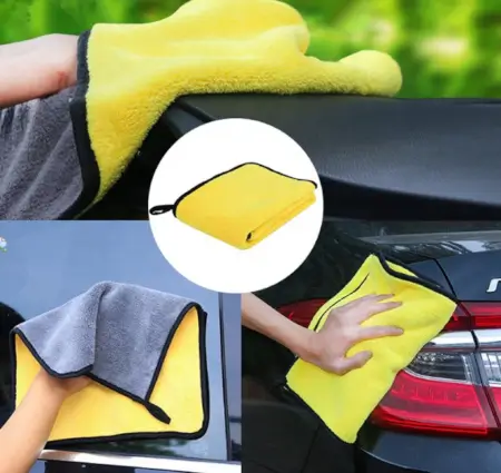 wjOaSaMpyXzePcCAjujcEEQdVnOyjmBInHuQOoy6.webp 40x40 cm Microfiber Towel Cleaning Cloth for Car, Home, Kitchen and Multipurpose Cleaning, 1 Pc ( multicolor, OS )