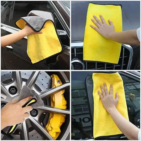 yFGolZRX4TIew5KXxtzm7SqrGneivxGLQ8NrtaRh.webp 40x40 cm Microfiber Towel Cleaning Cloth for Car, Home, Kitchen and Multipurpose Cleaning, 1 Pc ( multicolor, OS )